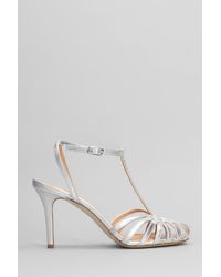 The Seller - Sandali in Pelle Argento - Lyst
