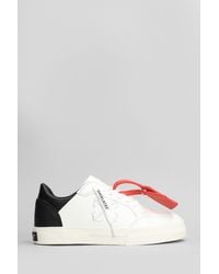 Off-White c/o Virgil Abloh - New Low Vulcanized Sneakers In White Leather - Lyst