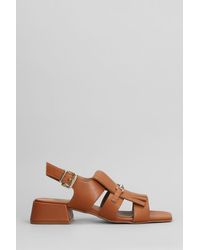 Carmens - Sally Trim Sandals In Leather Color Leather - Lyst