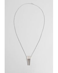 【関税&送料込】Rick Owens Silver Cunt Necklace In l Rick Owens Silver Cunt necklace in metal | TheDoubleF