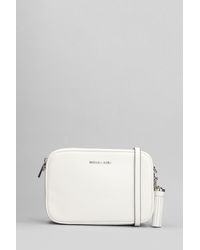 Michael Kors - Ginny Shoulder Bag In White Leather - Lyst