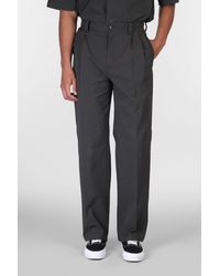 Maison Kitsuné - Pantalone in Poliestere Nera - Lyst