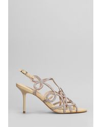 Werner - Sandali in pelle e camoscio Cipria - Lyst