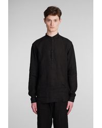 Costumein - Corfu Shirt In Black Linen - Lyst