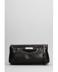 Maison Margiela - Glam Slam Shoulder Bag In Black Leather - Lyst