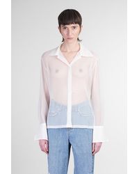 Séfr - Willow Shirt Shirt In Beige Polyester - Lyst