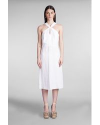 120 - Dress In White Linen - Lyst