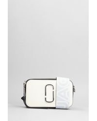 Marc Jacobs - The Snapshot Shoulder Bag In White Leather - Lyst