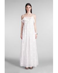 Holy Caftan - Abito Amore lev in Cotone Bianco - Lyst
