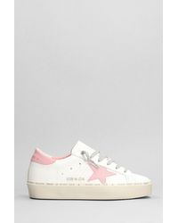 Golden Goose - Hi Star Sneakers In Leather - Lyst