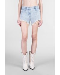 IRO - Shorts Dapa in Cotone Blu - Lyst