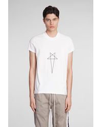 Rick Owens - Small Level T T-shirt In White Cotton - Lyst