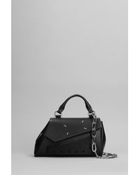 Maison Margiela - Hand Bag In Black Leather - Lyst