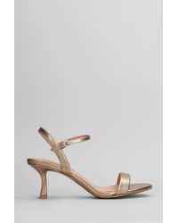Bibi Lou - Sandali Lotus 65 in Pelle Platino - Lyst