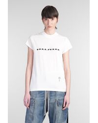 Rick Owens - Small Level T T-shirt In White Cotton - Lyst