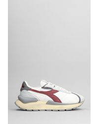 Diadora - Mercury Elite Sneakers In White Suede And Fabric - Lyst