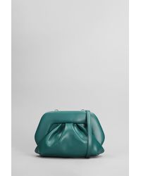 THEMOIRÈ - Gea Vegan Fabric Clutch In Green Faux Leather - Lyst