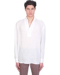 Grifoni Camicia in White for Men | Lyst