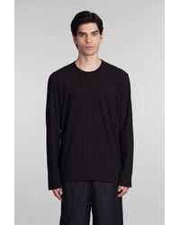 James Perse - T-shirt In Black Cotton - Lyst