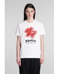KENZO - T-shirt In White Cotton - Lyst