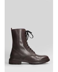 Julie Dee - Anfibi in Pelle Testa di Moro - Lyst
