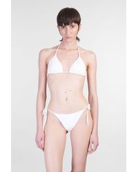 Mc2 Saint Barth - Leah Beachwear In White Polyamide - Lyst