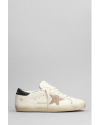 Golden Goose - Superstar Sneakers In White Leather - Lyst