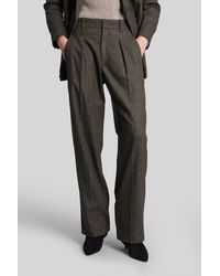 Isabel Marant - Lisetta Pants In Khaki Wool - Lyst