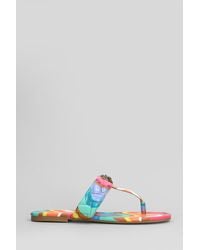 Kurt Geiger - Sandali flats Kensington T-Bar in Pelle Multicolor - Lyst