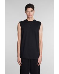 44 Label Group - Tank Top In Black Cotton - Lyst