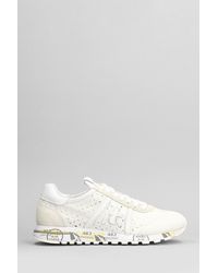 Premiata - Lucy Sneakers In Beige Suede And Fabric - Lyst