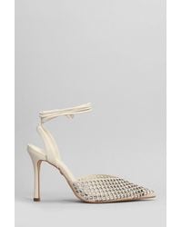 Carrano - Pumps In Beige Suede And Leather - Lyst