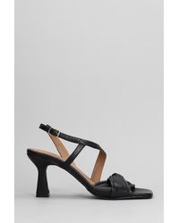 Carmens - Drex Knot Sandals In Black Leather - Lyst