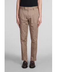 Low Brand - Oyster Pants In Beige Cotton - Lyst