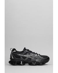 Asics - Gel-quantum Kinetic Sneakers In Black Leather And Fabric - Lyst