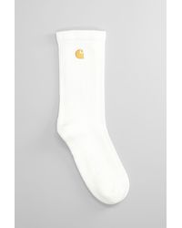 Carhartt - Calzini Chase Socks in Cotone Bianco - Lyst