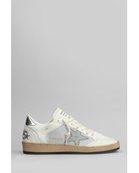 Golden Goose - Sneakers Ball Star in Pelle Bianca - Lyst