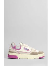Autry - Sneakers Clc Low in Camoscio e Tessuto Cuoio naturale - Lyst