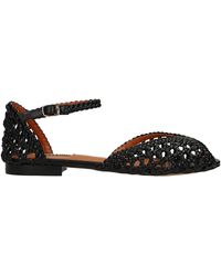 bibi lou flats in powder leather