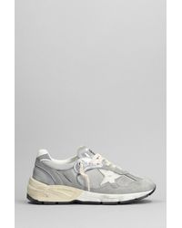 Golden Goose - Running Sneakers In Grey Suede And Fabric - Lyst