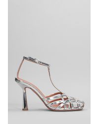 Aldo Castagna - Lidia Sandals In Silver Leather - Lyst