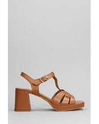 Julie Dee - Sandals In Leather Color Leather - Lyst