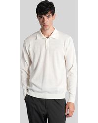 Roberto Collina - Polo in Lana Beige - Lyst