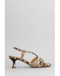 Pedro Miralles - Sandals In Python Print Leather - Lyst