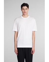 Zegna - T-shirt In White Cotton - Lyst