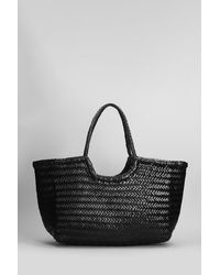 Dragon Diffusion - Nantucket Basket Big Tote In Black Leather - Lyst