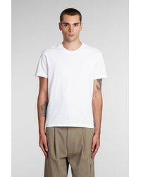 Ami Paris - T-Shirt in Cotone Bianco - Lyst