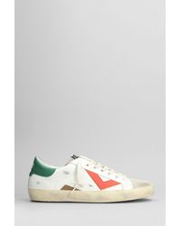 4b12 - Suprime Sneakers In White Suede And Leather - Lyst