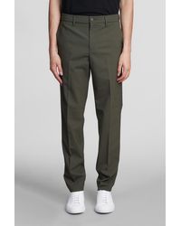 Department 5 Pants In Green Polyester - Multicolor