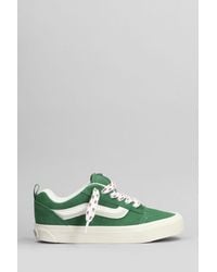 Vans - Sneakers Knu Skool in Camoscio Verde - Lyst